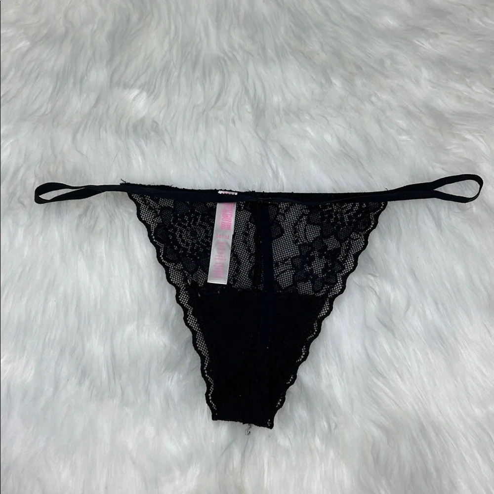 2015 PINK Victoria's Secret Extra Low Rise V String Thong Panty M